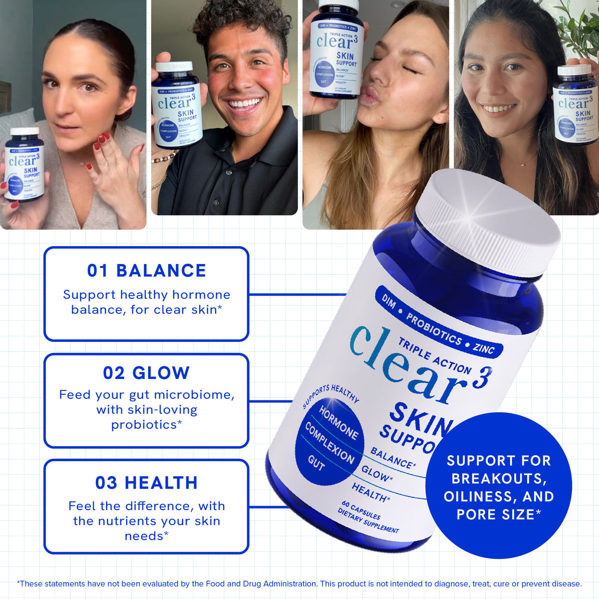 CLEAR3 SKIN SUPPORT - MEJORA GLOW NATURAL